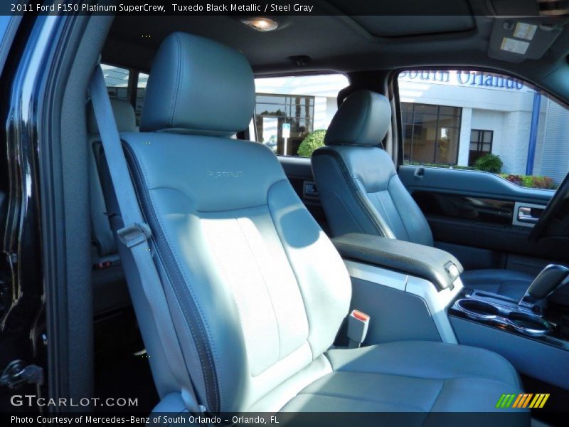 Tuxedo Black Metallic / Steel Gray 2011 Ford F150 Platinum SuperCrew