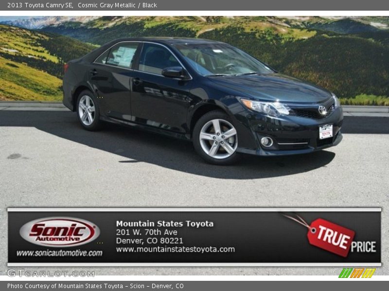 Cosmic Gray Metallic / Black 2013 Toyota Camry SE