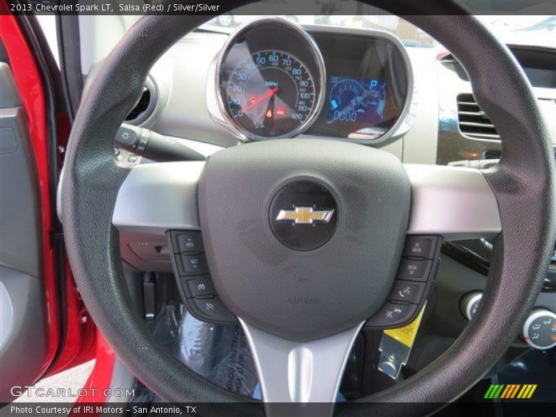 Salsa (Red) / Silver/Silver 2013 Chevrolet Spark LT