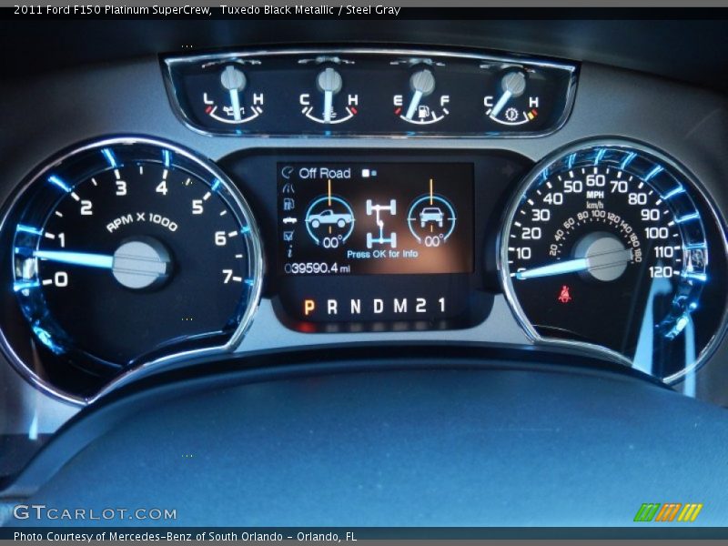 Tuxedo Black Metallic / Steel Gray 2011 Ford F150 Platinum SuperCrew