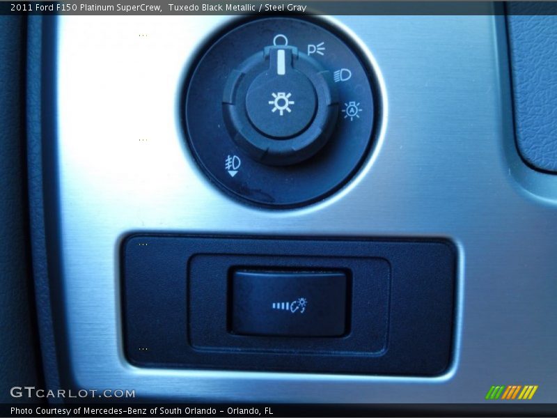 Tuxedo Black Metallic / Steel Gray 2011 Ford F150 Platinum SuperCrew