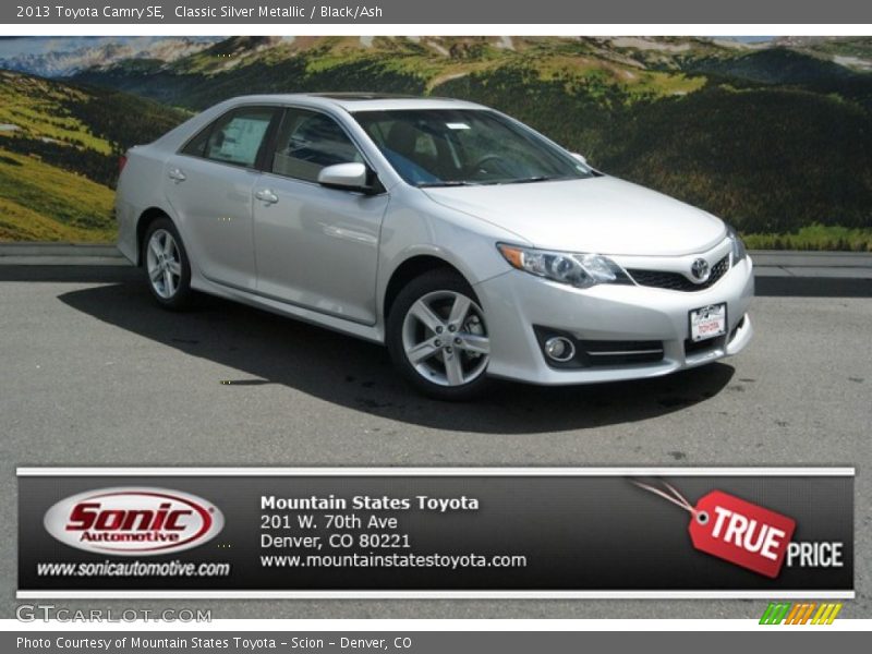 Classic Silver Metallic / Black/Ash 2013 Toyota Camry SE