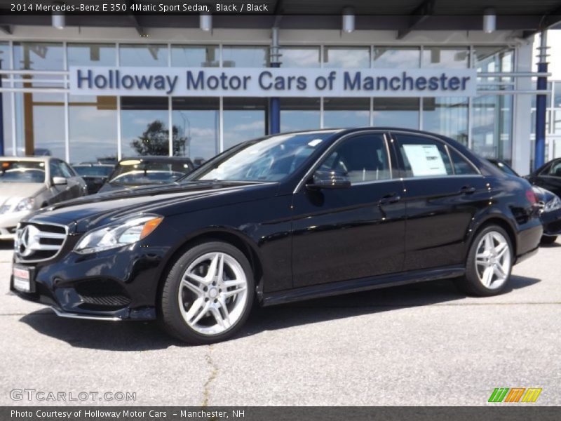 Black / Black 2014 Mercedes-Benz E 350 4Matic Sport Sedan