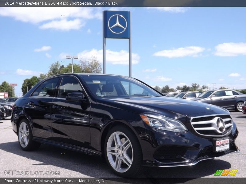 Black / Black 2014 Mercedes-Benz E 350 4Matic Sport Sedan