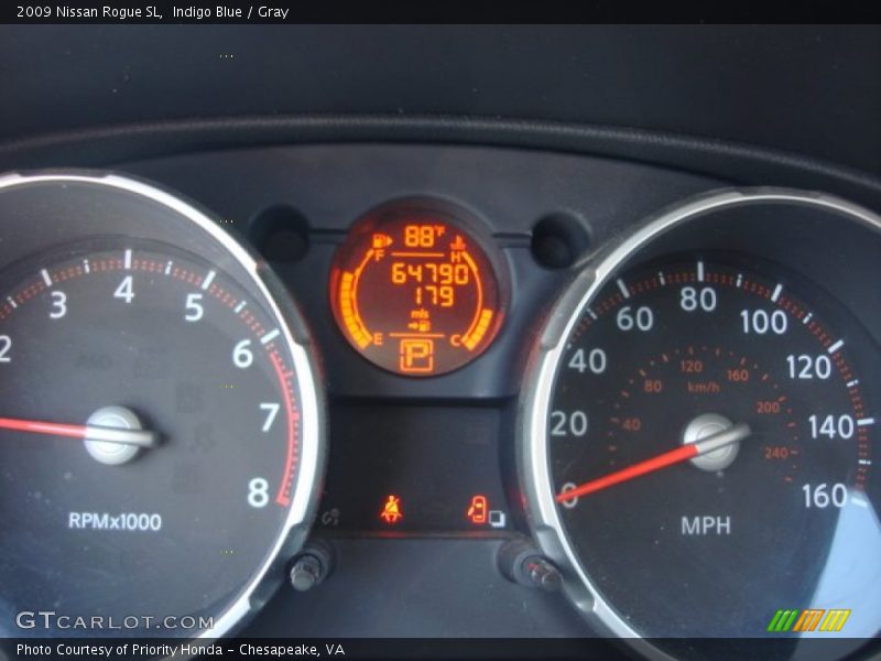 Indigo Blue / Gray 2009 Nissan Rogue SL