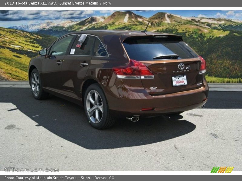 Sunset Bronze Metallic / Ivory 2013 Toyota Venza XLE AWD