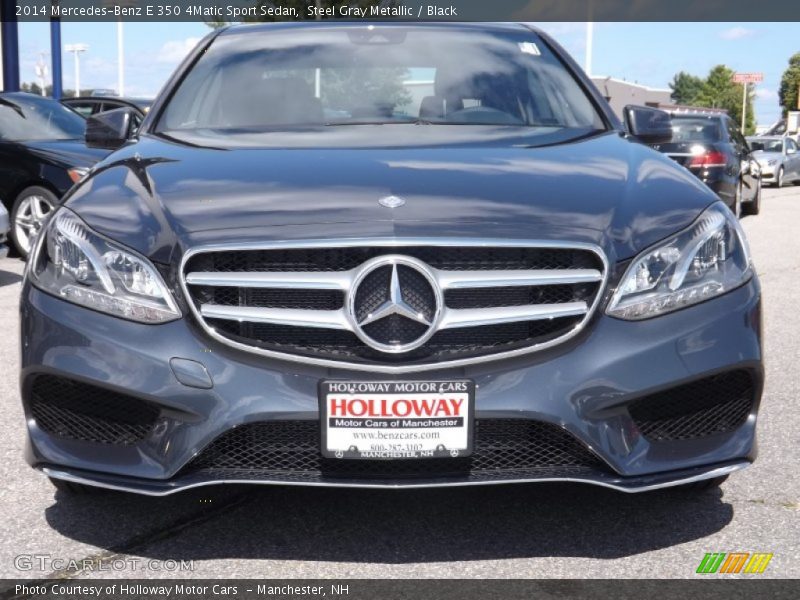 Steel Gray Metallic / Black 2014 Mercedes-Benz E 350 4Matic Sport Sedan
