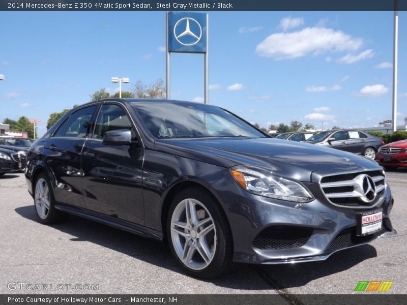 Steel Gray Metallic / Black 2014 Mercedes-Benz E 350 4Matic Sport Sedan