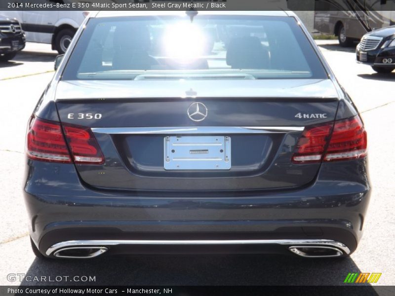Steel Gray Metallic / Black 2014 Mercedes-Benz E 350 4Matic Sport Sedan