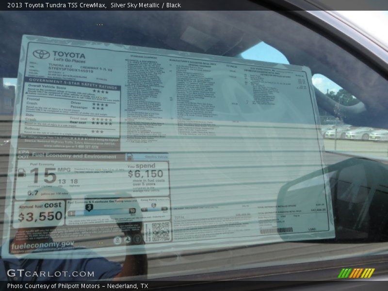 Silver Sky Metallic / Black 2013 Toyota Tundra TSS CrewMax