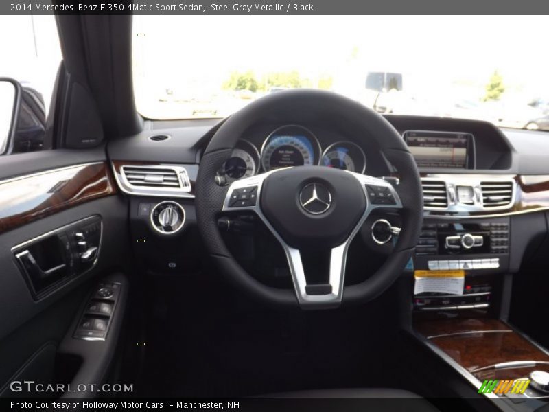 Steel Gray Metallic / Black 2014 Mercedes-Benz E 350 4Matic Sport Sedan
