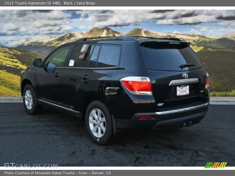 Black / Sand Beige 2013 Toyota Highlander SE 4WD
