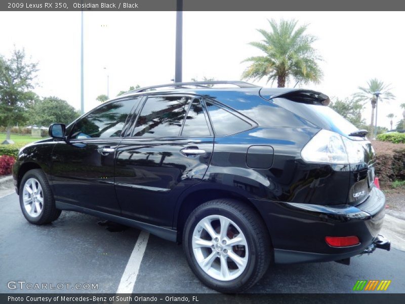 Obsidian Black / Black 2009 Lexus RX 350