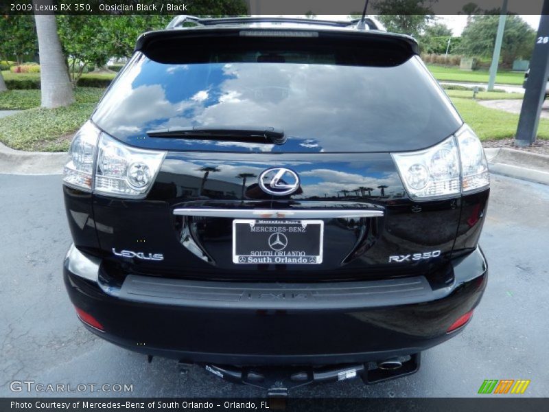 Obsidian Black / Black 2009 Lexus RX 350