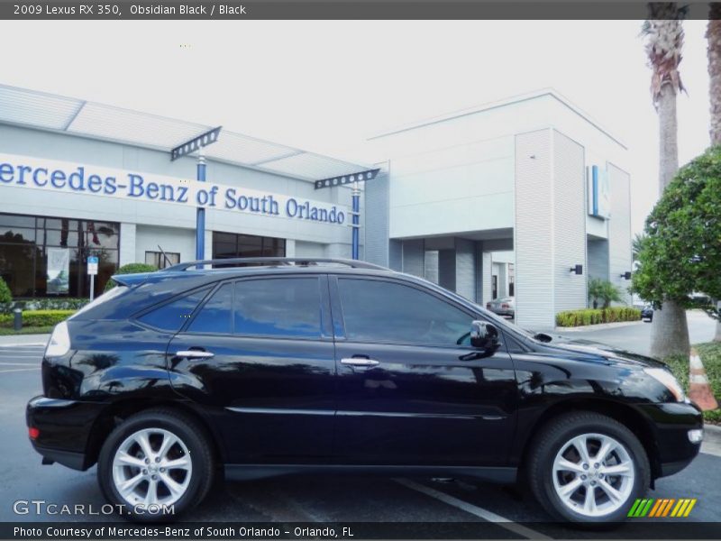 Obsidian Black / Black 2009 Lexus RX 350