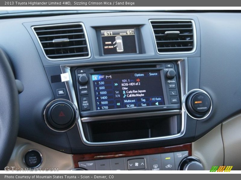 Sizzling Crimson Mica / Sand Beige 2013 Toyota Highlander Limited 4WD