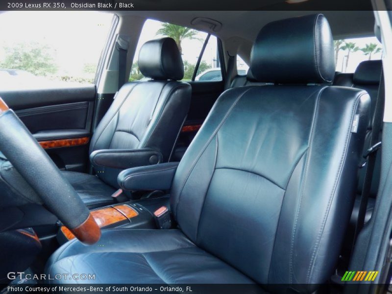 Obsidian Black / Black 2009 Lexus RX 350