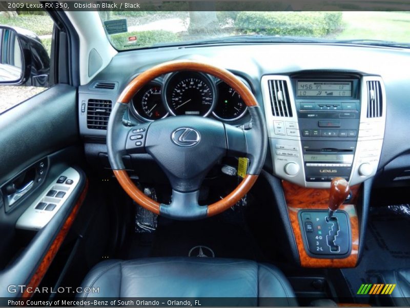 Obsidian Black / Black 2009 Lexus RX 350