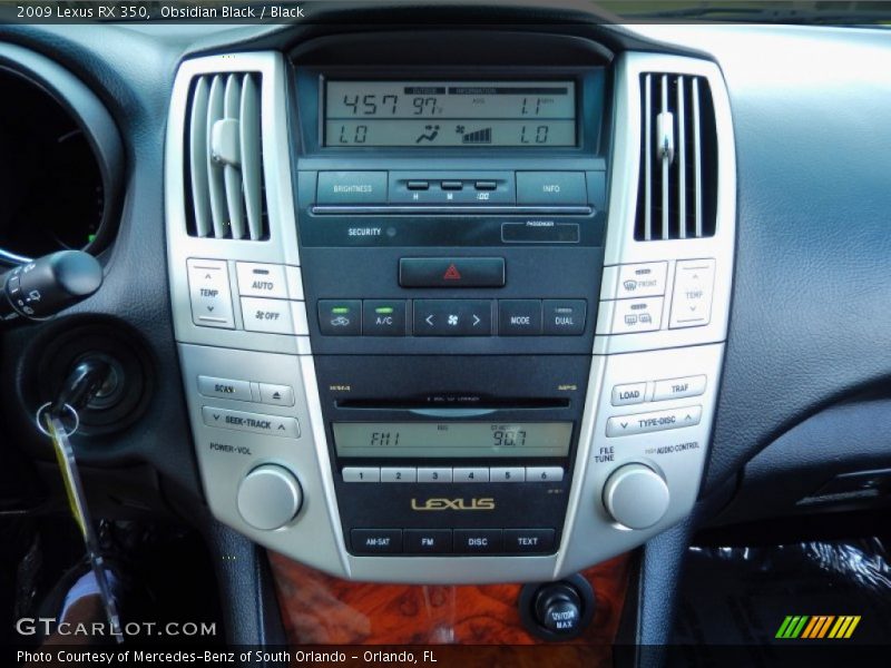 Obsidian Black / Black 2009 Lexus RX 350