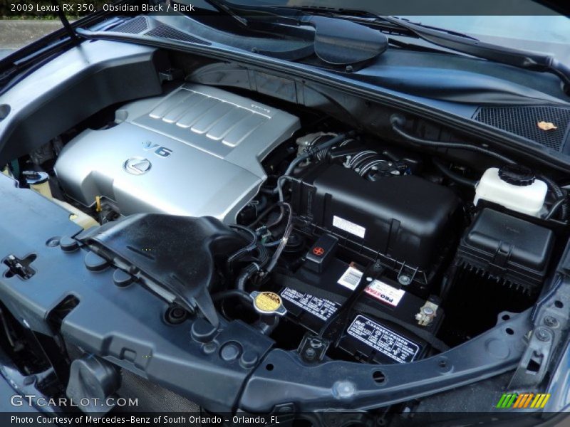 Obsidian Black / Black 2009 Lexus RX 350