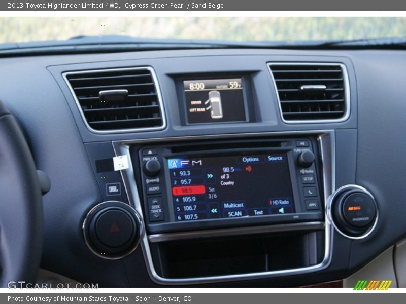 Cypress Green Pearl / Sand Beige 2013 Toyota Highlander Limited 4WD