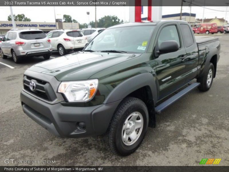 Spruce Green Mica / Graphite 2012 Toyota Tacoma V6 Access Cab 4x4