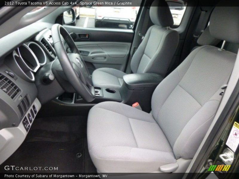 Spruce Green Mica / Graphite 2012 Toyota Tacoma V6 Access Cab 4x4