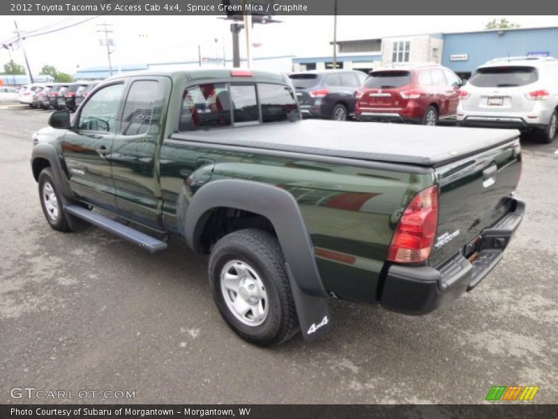 Spruce Green Mica / Graphite 2012 Toyota Tacoma V6 Access Cab 4x4