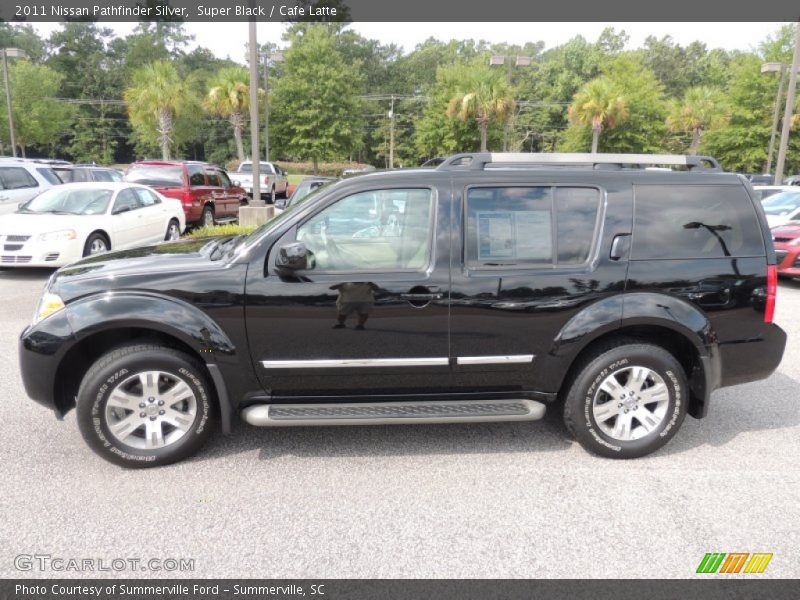 Super Black / Cafe Latte 2011 Nissan Pathfinder Silver