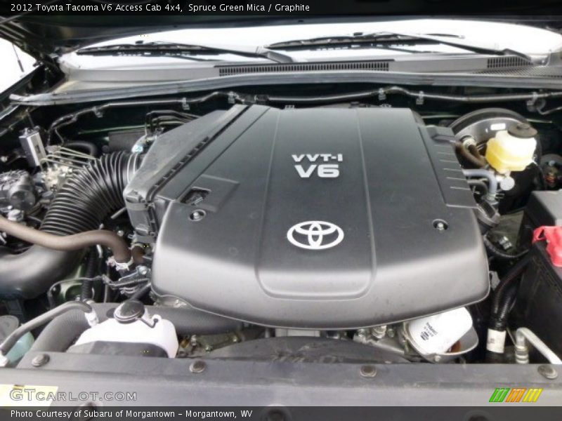 Spruce Green Mica / Graphite 2012 Toyota Tacoma V6 Access Cab 4x4
