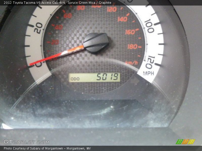 Spruce Green Mica / Graphite 2012 Toyota Tacoma V6 Access Cab 4x4