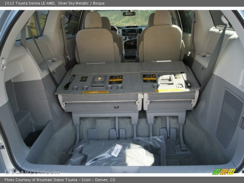 Silver Sky Metallic / Bisque 2013 Toyota Sienna LE AWD