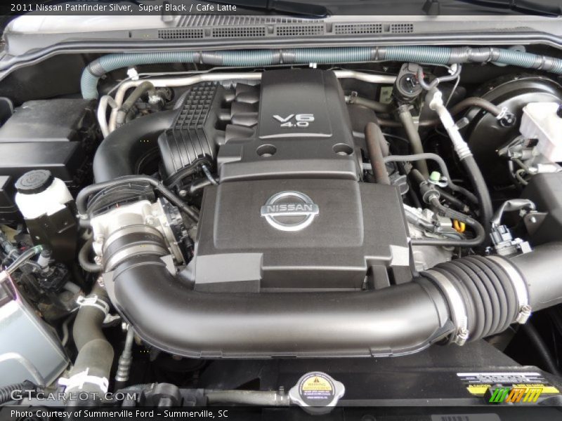Super Black / Cafe Latte 2011 Nissan Pathfinder Silver