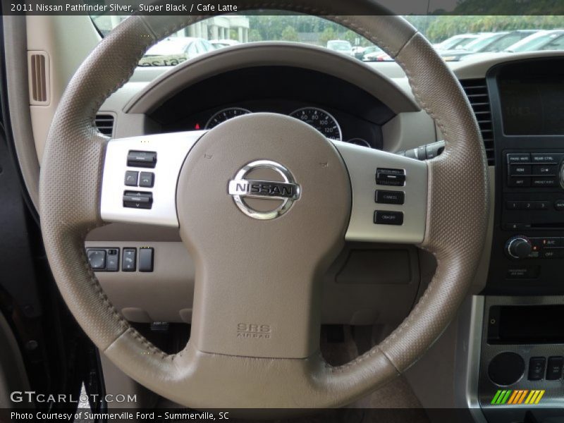 Super Black / Cafe Latte 2011 Nissan Pathfinder Silver