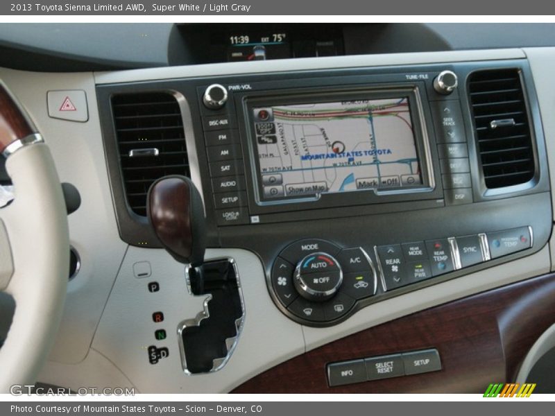 Super White / Light Gray 2013 Toyota Sienna Limited AWD