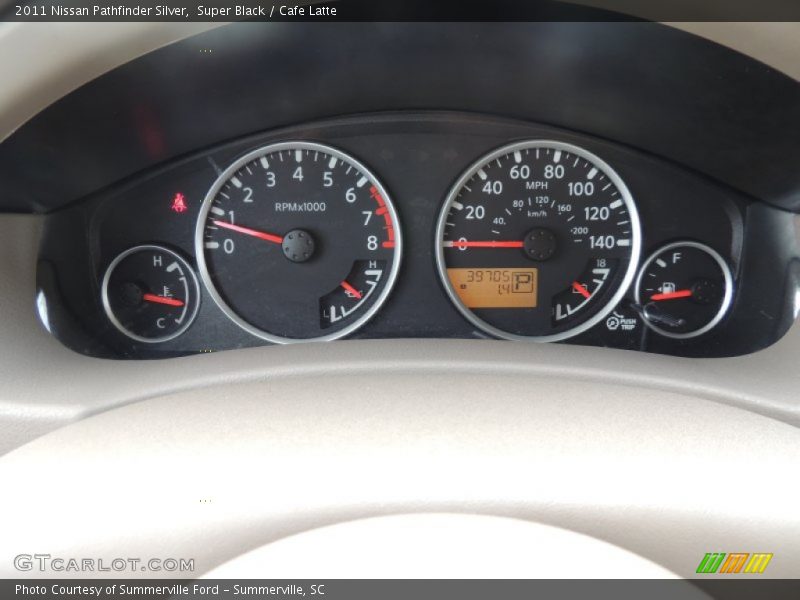 Super Black / Cafe Latte 2011 Nissan Pathfinder Silver