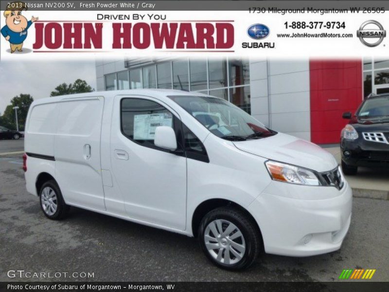 Fresh Powder White / Gray 2013 Nissan NV200 SV