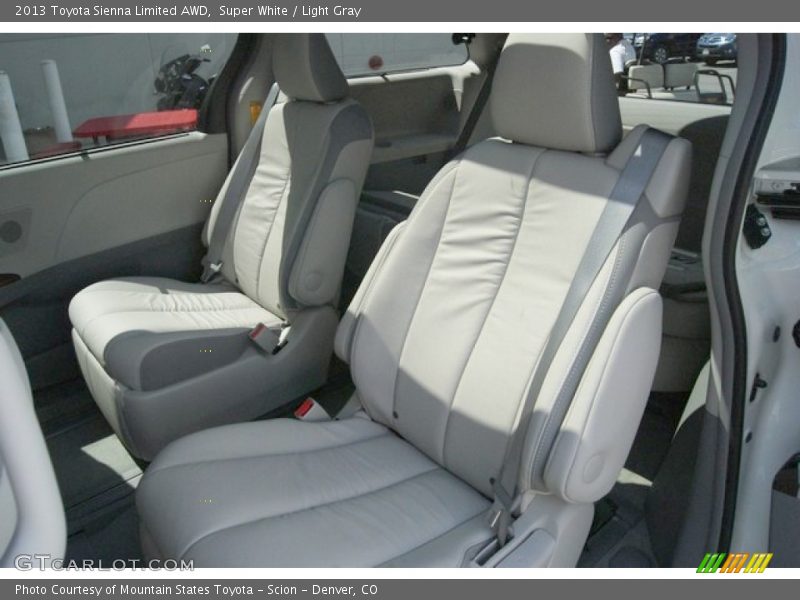 Super White / Light Gray 2013 Toyota Sienna Limited AWD