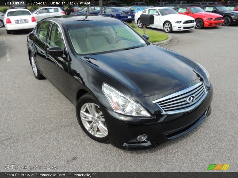 Obsidian Black / Wheat 2010 Infiniti G 37 Sedan