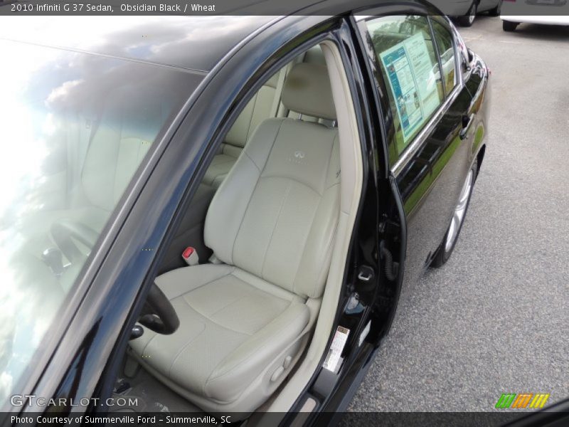 Obsidian Black / Wheat 2010 Infiniti G 37 Sedan