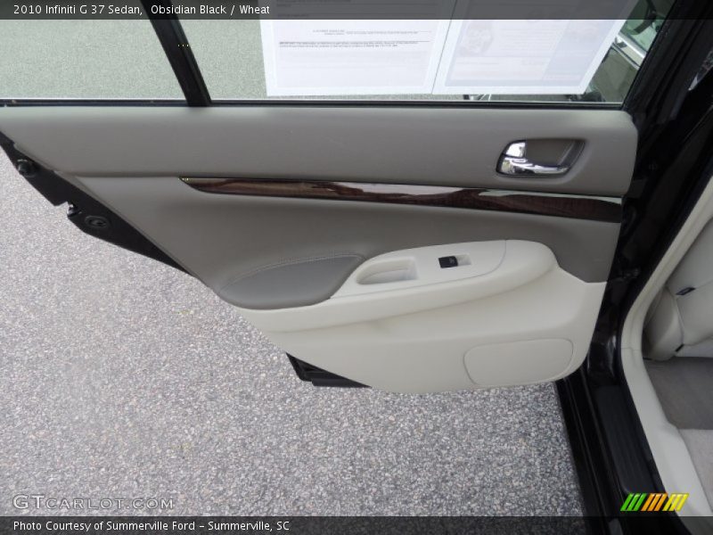 Obsidian Black / Wheat 2010 Infiniti G 37 Sedan