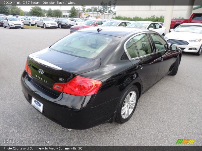 Obsidian Black / Wheat 2010 Infiniti G 37 Sedan
