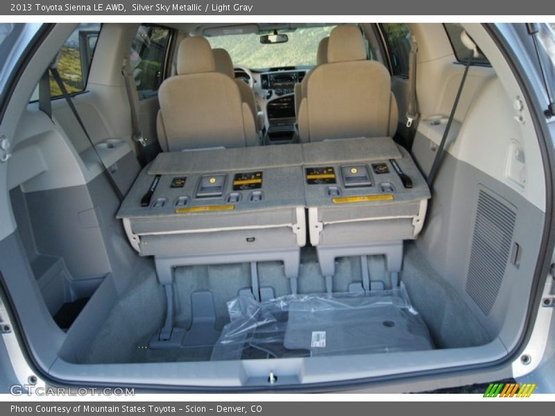 Silver Sky Metallic / Light Gray 2013 Toyota Sienna LE AWD