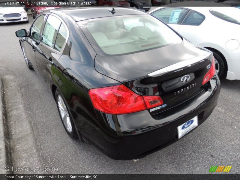 Obsidian Black / Wheat 2010 Infiniti G 37 Sedan