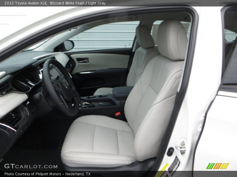 Blizzard White Pearl / Light Gray 2013 Toyota Avalon XLE