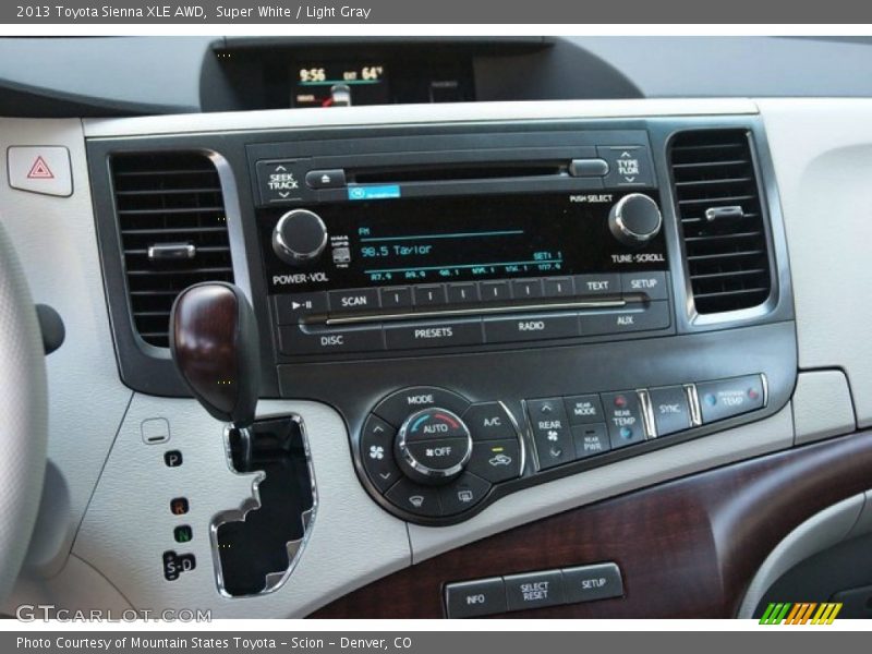 Super White / Light Gray 2013 Toyota Sienna XLE AWD