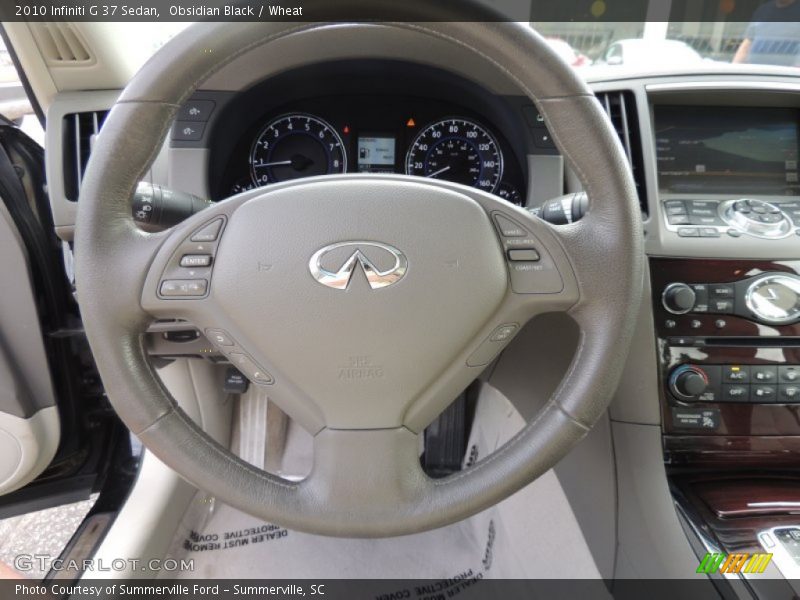 Obsidian Black / Wheat 2010 Infiniti G 37 Sedan