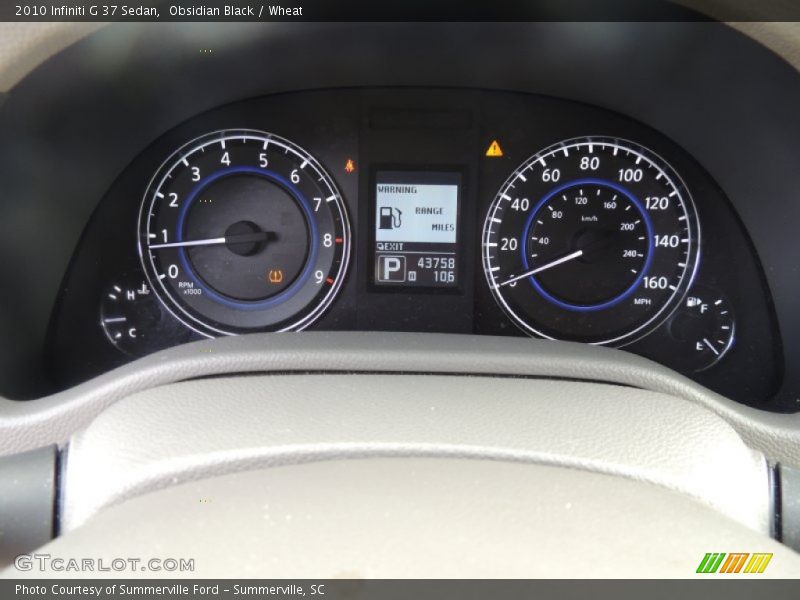 Obsidian Black / Wheat 2010 Infiniti G 37 Sedan