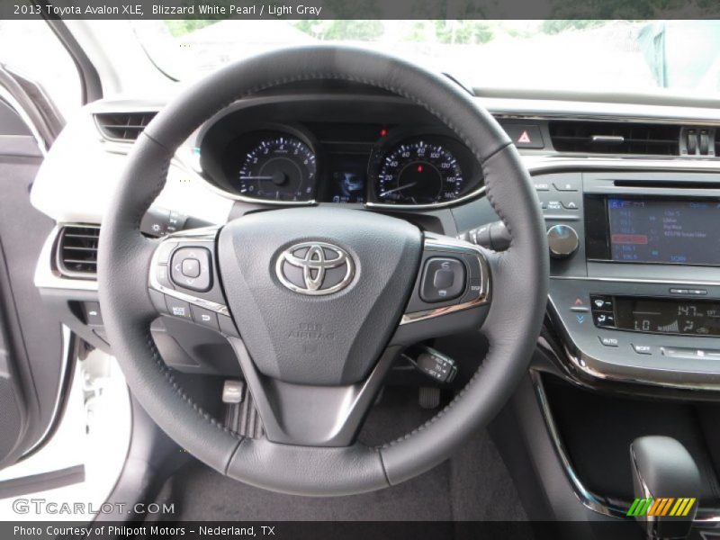 Blizzard White Pearl / Light Gray 2013 Toyota Avalon XLE
