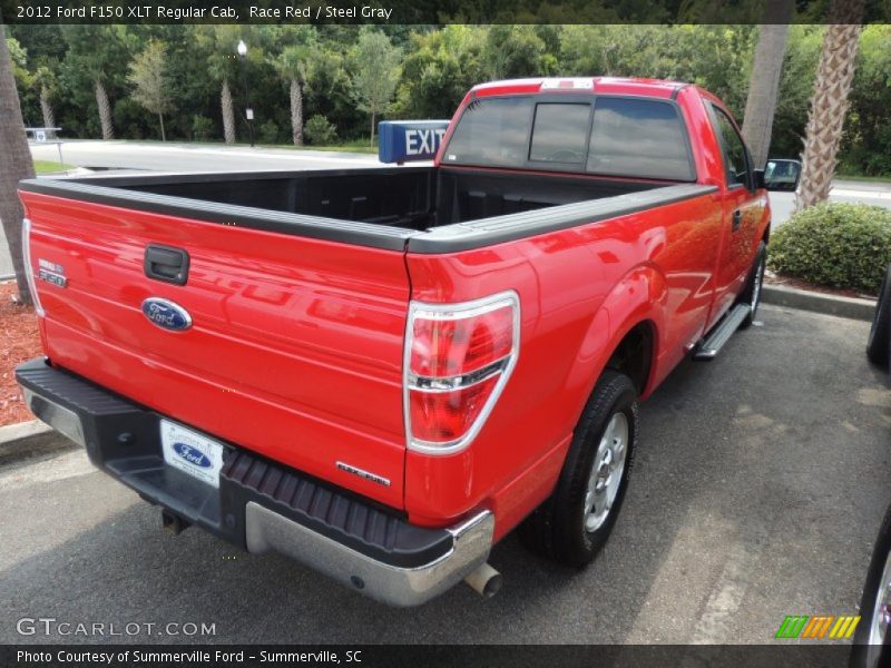Race Red / Steel Gray 2012 Ford F150 XLT Regular Cab